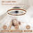 19.7 inch Low Profile Ceiling Fans with Lights and Remote-826018384