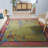Anticur Hand Tufted Wool/Cotton Floral Rug in Green/Pink-1781615930