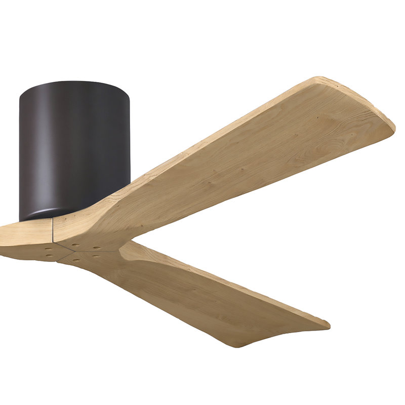 Irene Ceiling Fan, Textured Bronze, Light Maple Tone, 60"