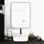 Cadre de miroir de salle de bain 24 po x 32 po en aluminium