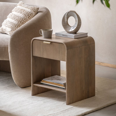 400cm W Solid Wood Bedside Table