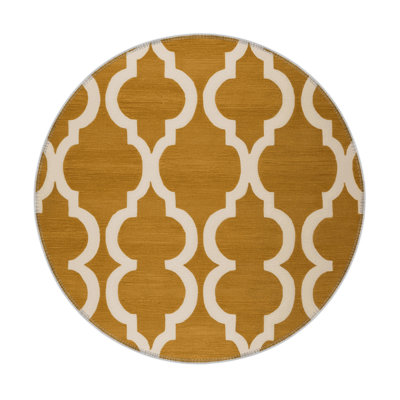 Tapis brun intérieur et extérieur Trellis