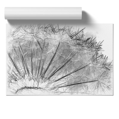 Dandelion Seeds Sketch - Frameless Print