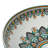 16" Round Artistic Ceramic Vessel Sink – Glossy Above-Counter Basin with Hand-Inspired Printed Pattern-120925185