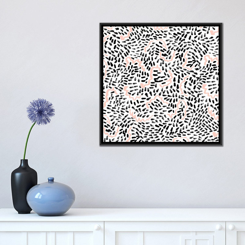 « katli b&w », impression sur toile, H 18 po x l 18 po x P 1,5 po, Toile avec cadre noir