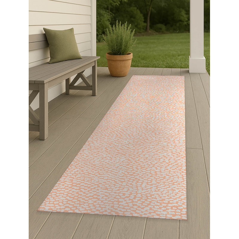 Twinkle Splat Non-Slip Outdoor Rug, Runner 2'6" x 8'