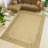 Fien Oriental Handmade Hand-Knotted Rectangle 9'2" x 11'10" Wool Area Rug in Beige