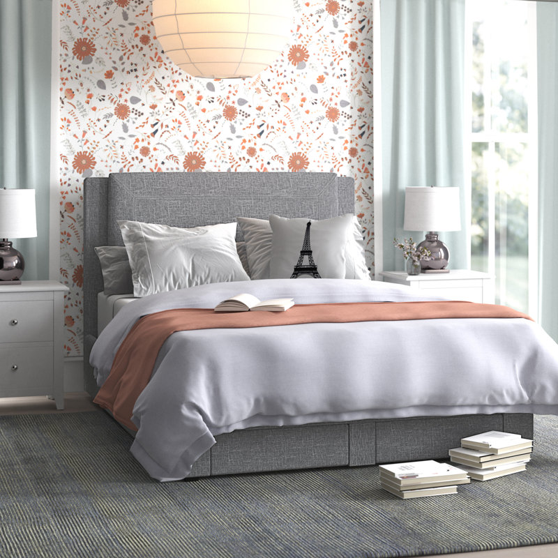 Bierce Upholstered Platform Storage Bed, Queen