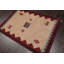 Tapis de zone en laine noué la gabbeh beige 4 pi x 6 po one-of-kind main Southwestern