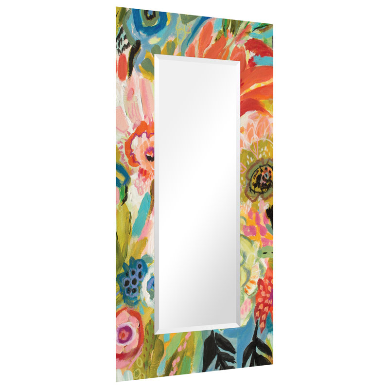 Karthika Glass Flat Mirror, 36" H x 72" W