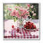 «Spring Snacks on Plaid», estampe numérique encadrée par RB-98863058-98863059