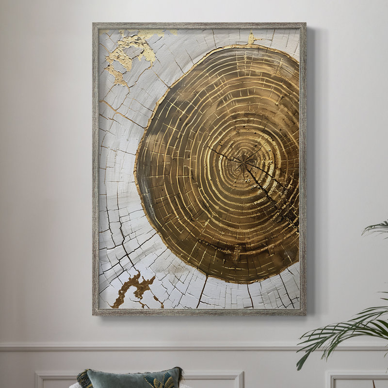 ABSTRACT Series CXLII, reproduction encadrée - bois massif, H 11 po x l 9 po