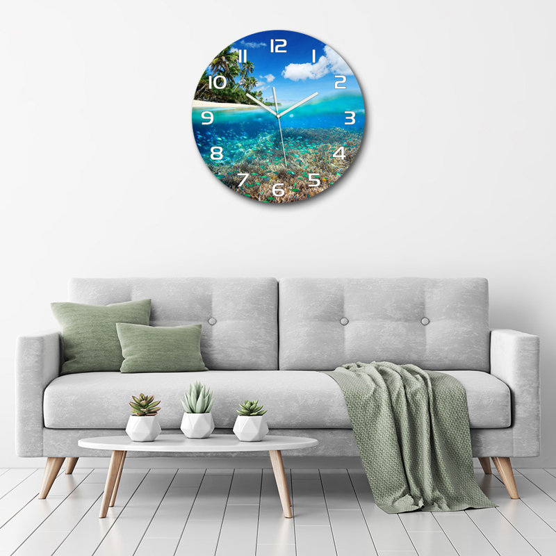Johnalbert Glass Wall Clock