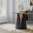  Modern Dining Room Sets, Pre-Assembly Round Dining Table Sets, Sintered Stone Tabletop Kitchen Dining Table Set With PU Upholstered Chairs-111696397-111696398