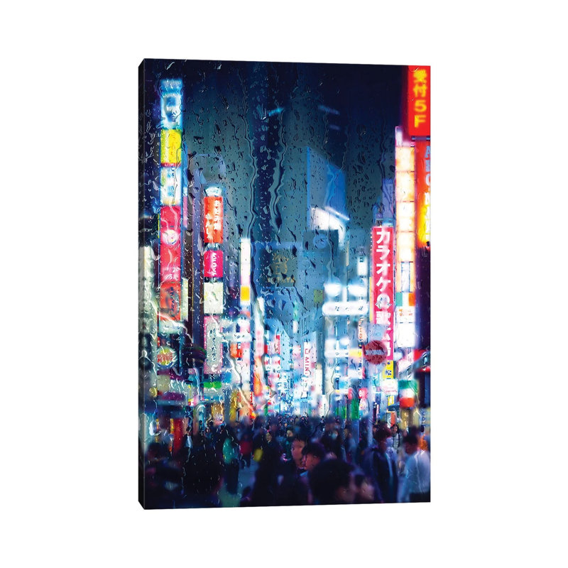 Behind The Window - Midnight Blue by Philippe Hugonnard - Wrapped Canvas Print, 20.32 cm H x 30.48 cm W