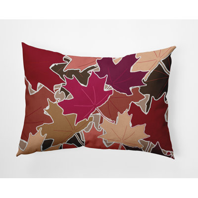 Floral Outdoor Reversible Throw Pillow