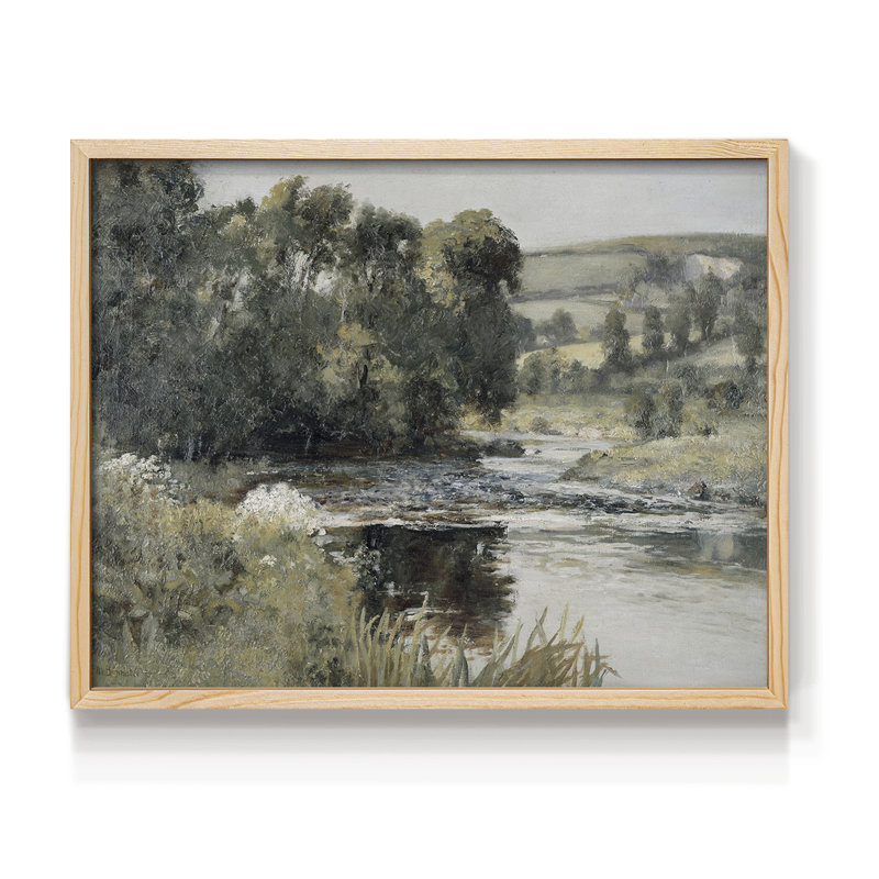Paysages rétro-CCXCIV - reproduction encadrée, H 8 po x l 10 po, Naturel