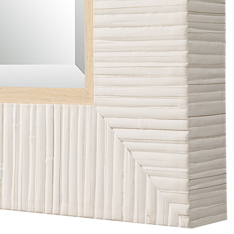 Miroir Hereen, 35 po x 25 po, White