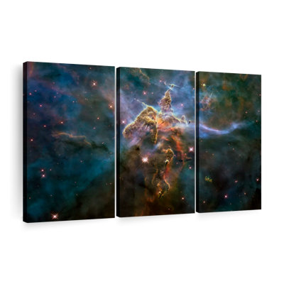 Carina Nebula Mystic Mountain Canvas Print