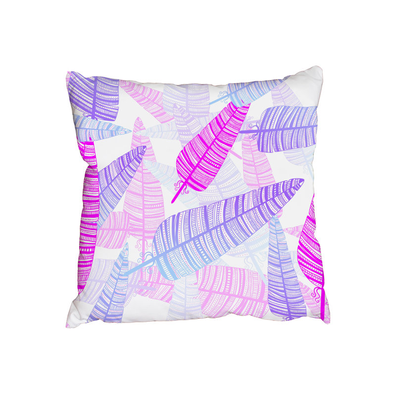 Indoor / Outdoor Abstract Square Throw Cushion, 45cm H x 45cm W x 7cm D