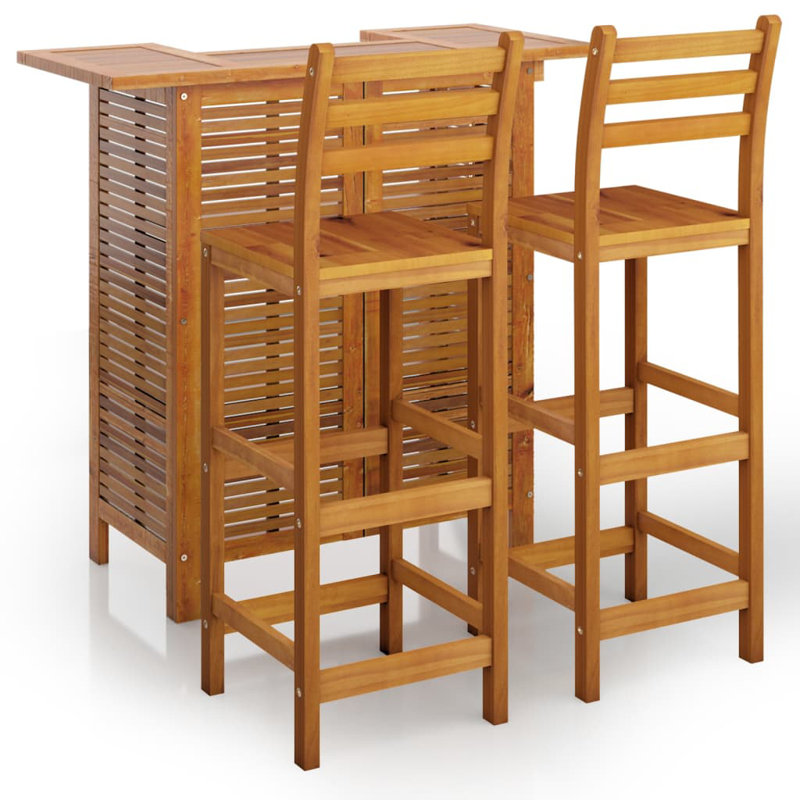 Table de bar d'extérieur avec repose-pieds Garden