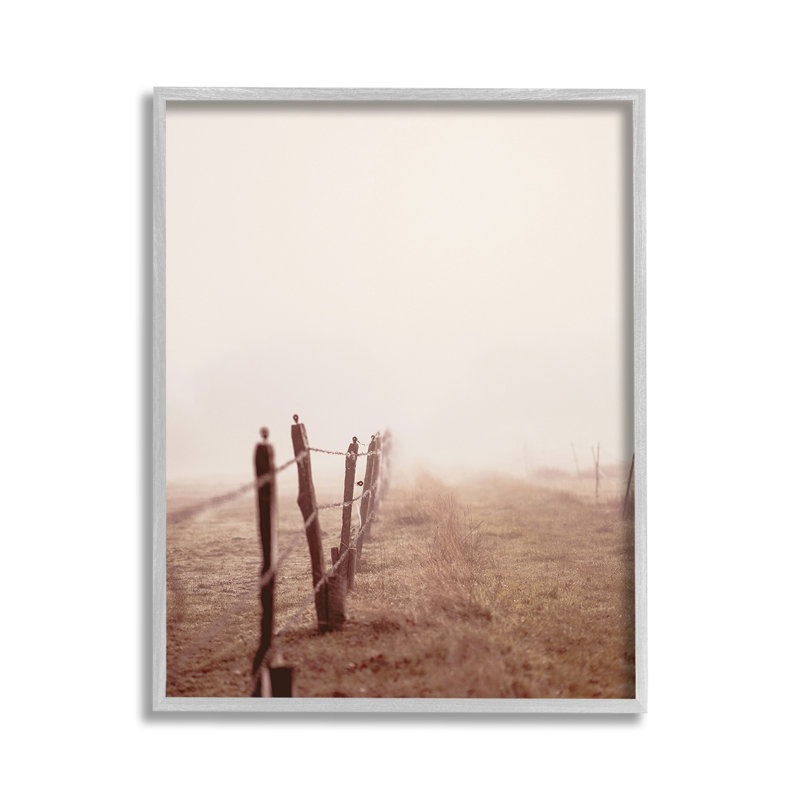 Giclée sur un paysage tranquille et brumeux par Leah Straatsma, Estampe numérique Farmhouse, H 14 po x l 11 po