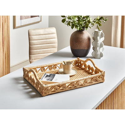 Aminatou Wicker Decorative Tray