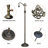 63"H Tiffany Style Floor Lamp with Stained Glass Shade and Resin Base-2055430250