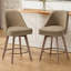 Tabouret pivotant rembourré Mangu (ensemble de 2)-64612486