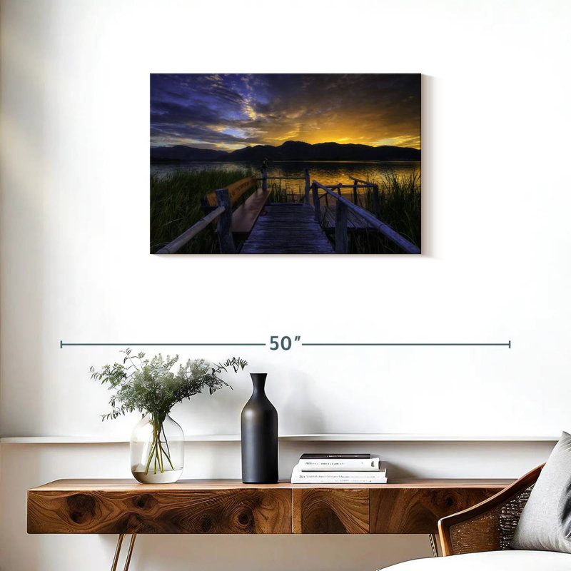 Alvord Scenic Lake Sunrise, 20" H x 30" W