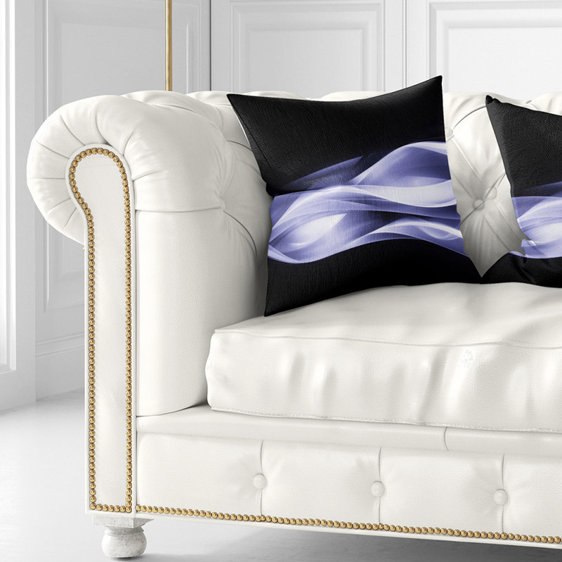  Coussin Abstract Fractal Lines, 16 po x 1 po, Coussin décoratif