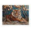 «Tigers Majestic Regal Pose», art mural en bois sur un bois de pin naturel-1484184399