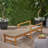 Hampton Wood and Wicker Adjustable Chaise Lounge-2057139056