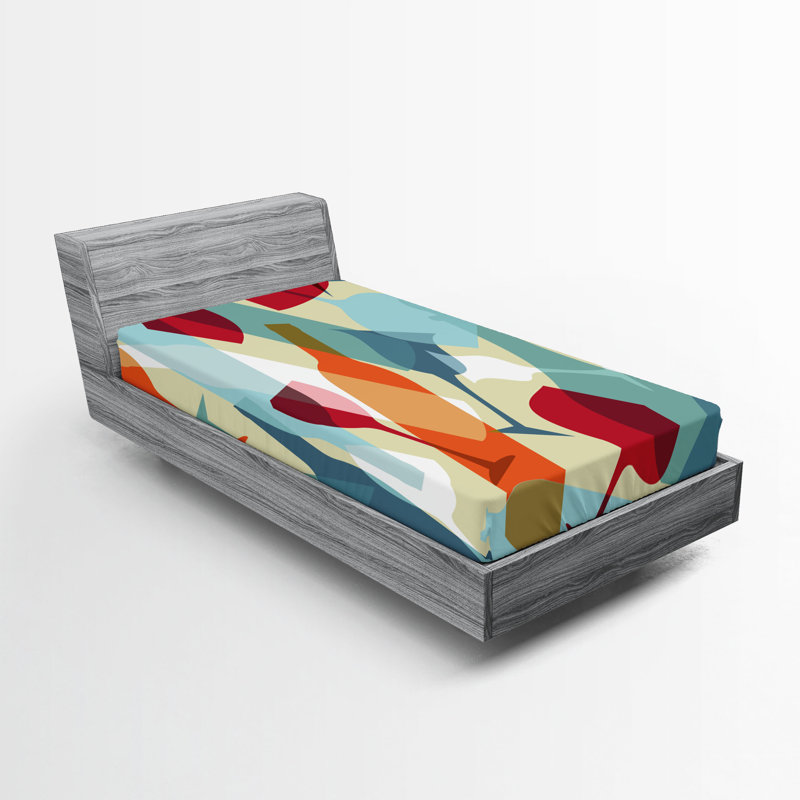 Ensemble de 2 draps-housse Ambesonne, Drap-housse de taille simple
