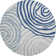 Premium Machine Washable Prisco Blue Rug