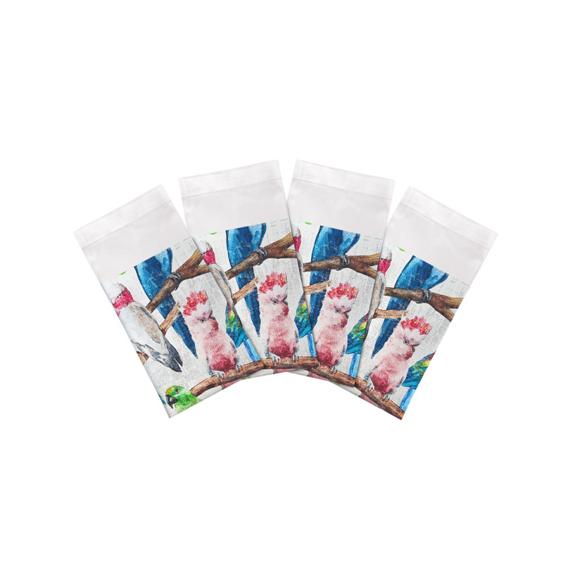 Cockatoo Fantasia Cotton Sateen Dinner Napkins