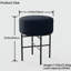 Tabouret de coiffeuse à coussins ronds PC-1531501788