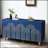 Modern Fluted Sideboard Buffet with Storage, Curve Element with Strict Lines, 4 Doors Storage Cabinet with Adjustable Shelves for Kitchen, Dining Room, Living Room-1531359253-1531359722