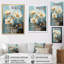 «Daisy Blossoming» en bleu sarcelle - impression-1007598222-1007598223