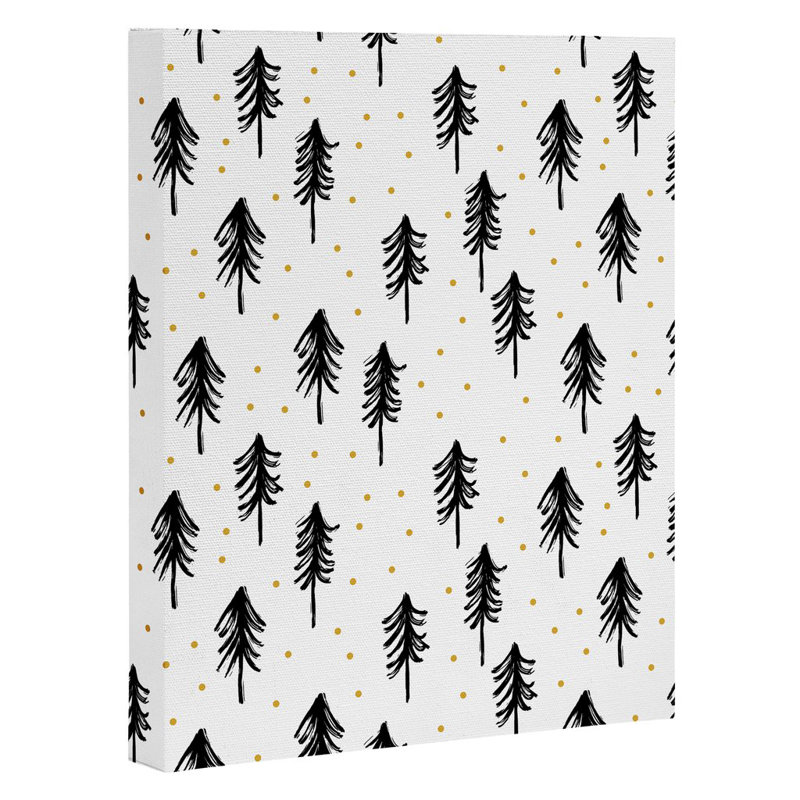 « winter pins », impression, H 10 po x l 8 po, Toile tendue