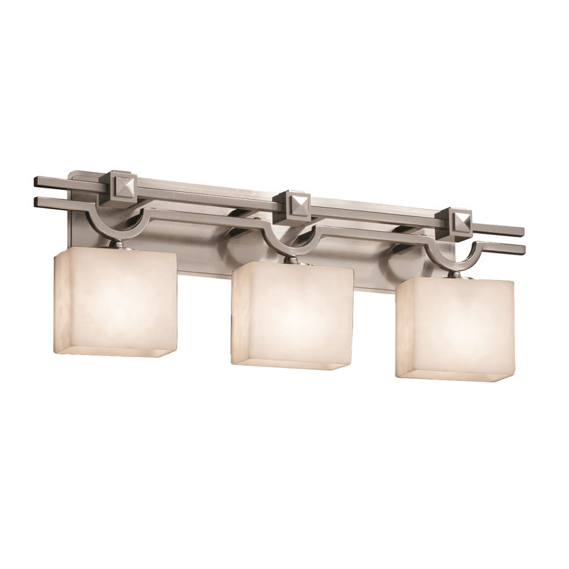 Éclairage pour meuble-lavabo 3 lumières Brey, Nickel brossé