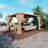 Aluminum Louvered Pergola with Adjustable Roof and Curtains-99306375-86171885