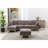 U-Shape Sectional Sofa  With Ottoman-910389071