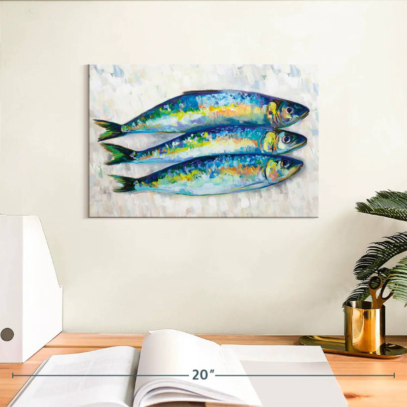 Yarlin Fish Trio, 8" H x 12" W