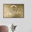 Under the Mistletoe Gold - art textuel sur toile-58868353-58868354
