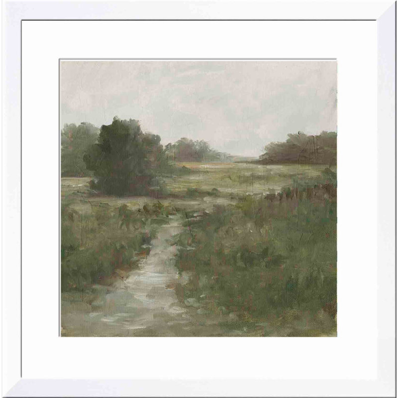 Tranquil Fen I by Ethan Harper, White, 17.8" H x 17.8" W x 1.18" D