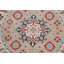 Tapis unique en laine noué à la main 4 pi 10 po gris / beige nouvel âge