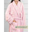 Lamartine Fleece Girl / Woman+ Mid-Calf Bathrobe with Pockets-163933302-163933259