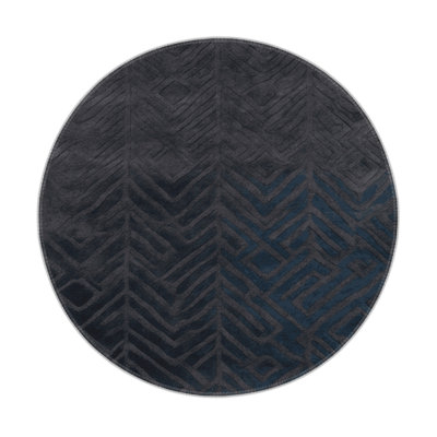 Tapis gris intérieur et extérieur Trellis