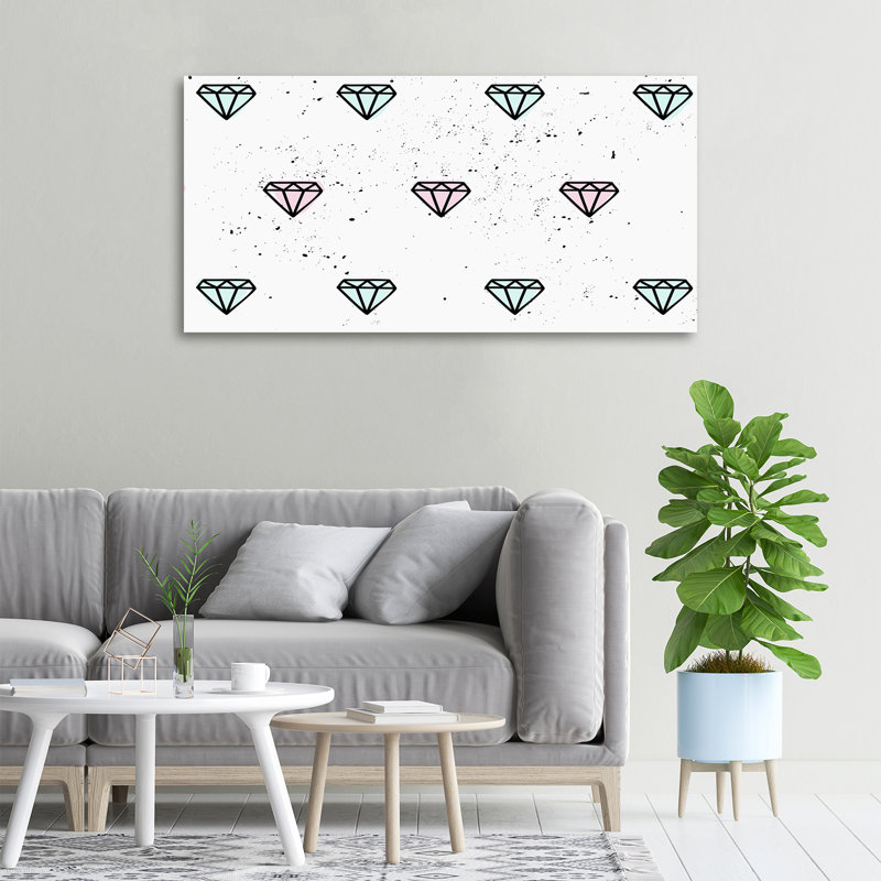 Diamonds - No Frame Print on Canvas